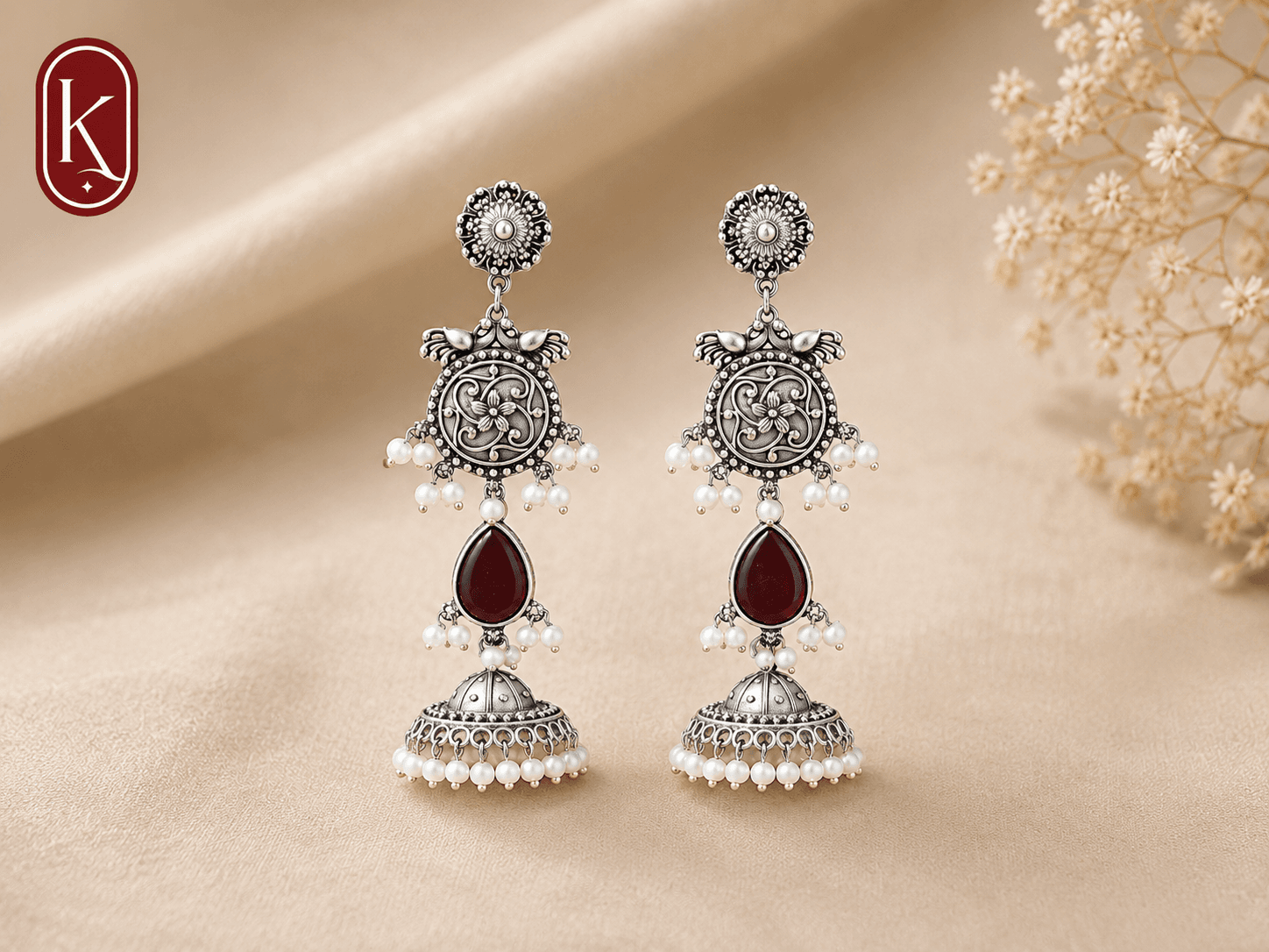 Vintage Pearl Jhumka